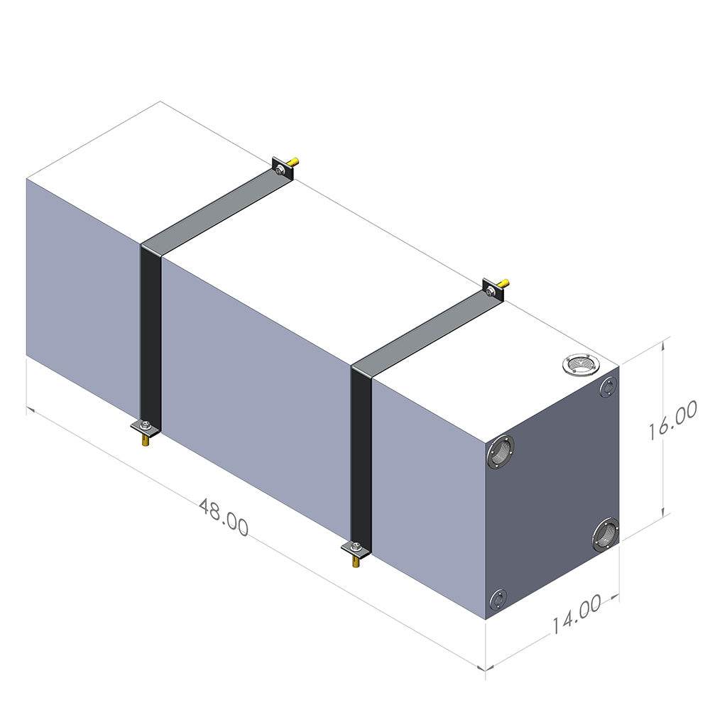 24 Gallon Wheel Well Water Tank (Both Sides) - S&B