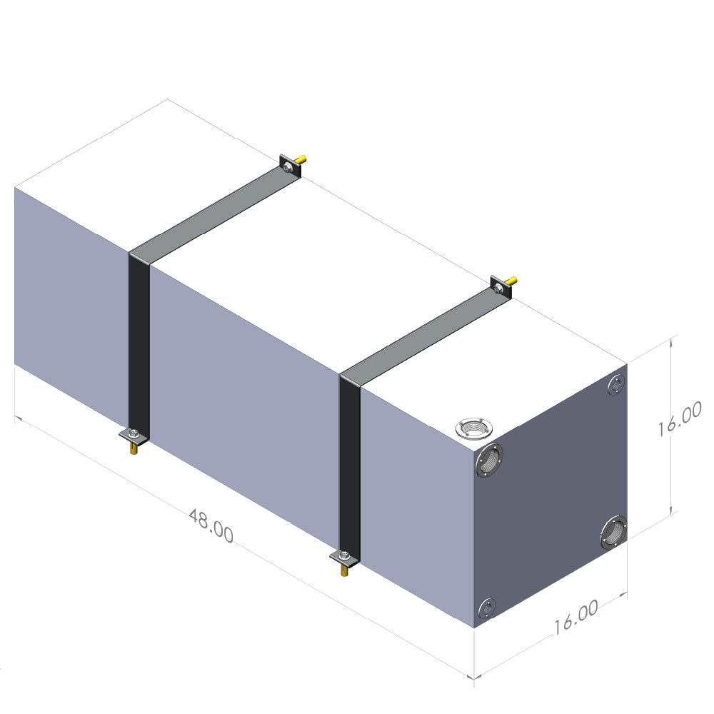 35 Gallon Wheel Well Water Tank (Both Sides) - S&B