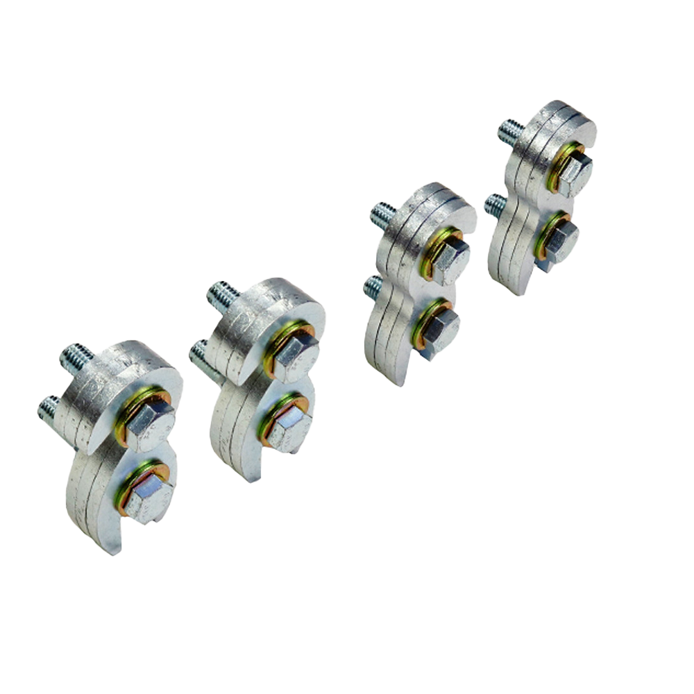 A set of four metal S&B 2017+ Super Duty Bumper Spacers - 3/4"