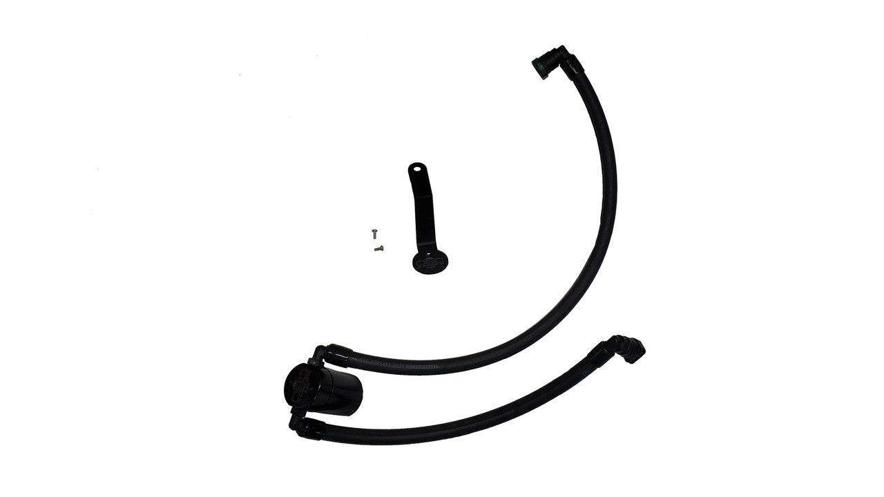 J&L Oil Separator 3.0 PVC Side, Black Anodized - S&B