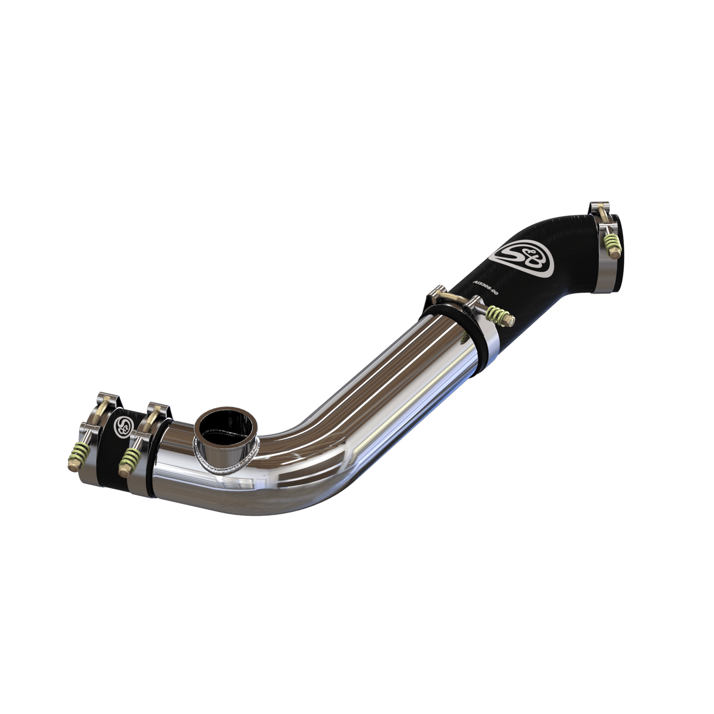 Cold Side Intercooler Pipe With Blowoff Valve Flange for Turbosmart Raceport for 2020-2024 Ford Explorer ST, Lincoln Aviator 3.0L - S&B