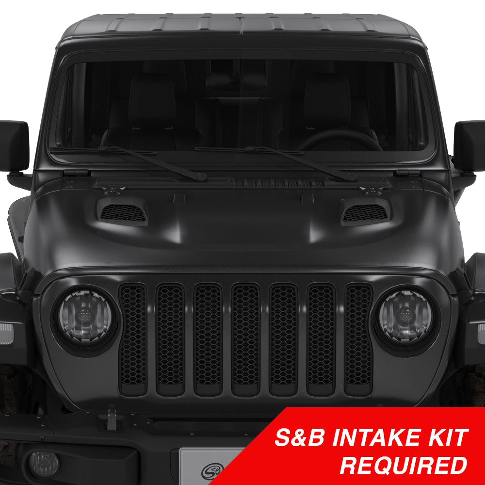 Air Hood Scoops For Jeep Wrangler Rubicon / Gladiator (S&B Intake Required)