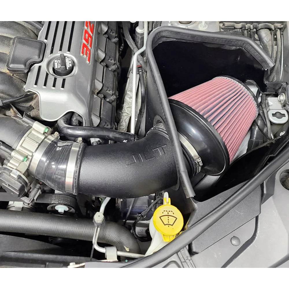 JLT Cold Air Intake for 2018-2020 Durango / 2012-2020 Jeep Grand Cherokee SRT 6.4L - S&B installed in the engine compartment of a vehicle