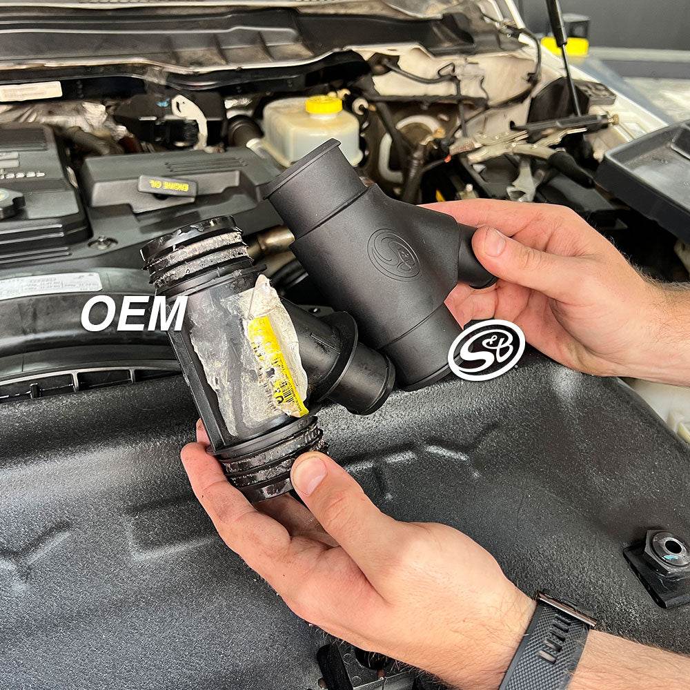 Aluminum Coolant Y-Pipe For 2013-2015 Dodge Ram Cummins 6.7L (Dual Radiator) - S&B