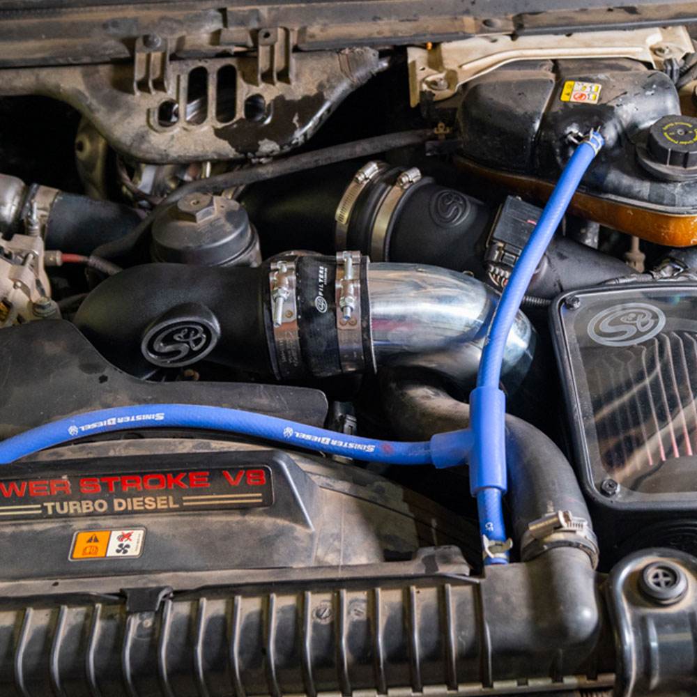 Intake Elbow with Cold Side Intercooler Piping & Boots for 2005-2007 Ford Powerstroke 6.0L - S&B