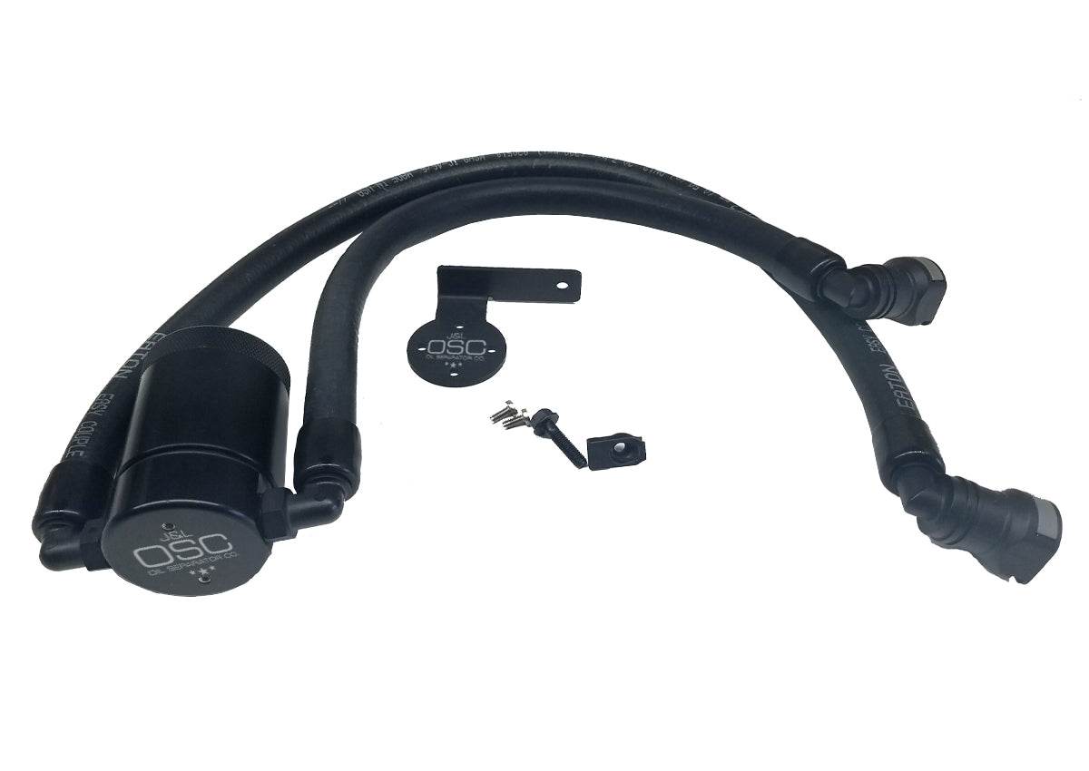 J&L Oil Separator 3.0 Driver Side, Black Anodized - S&B