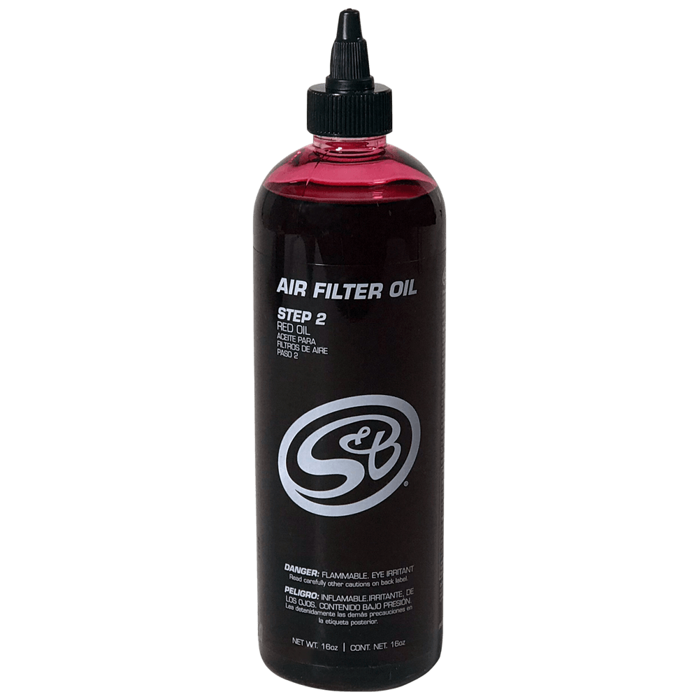 16 oz. Bottle of Air Filter Oil - Red - S&B