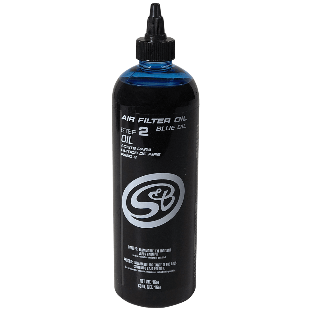 16 oz. Bottle of Air Filter Oil - Blue - S&B