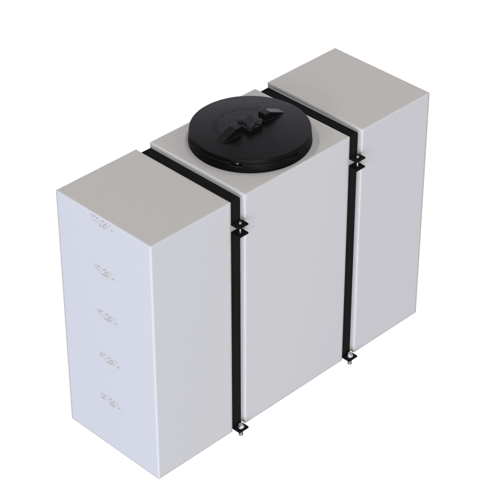 100 Gallon Slim Detail Tank With Straps - S&B