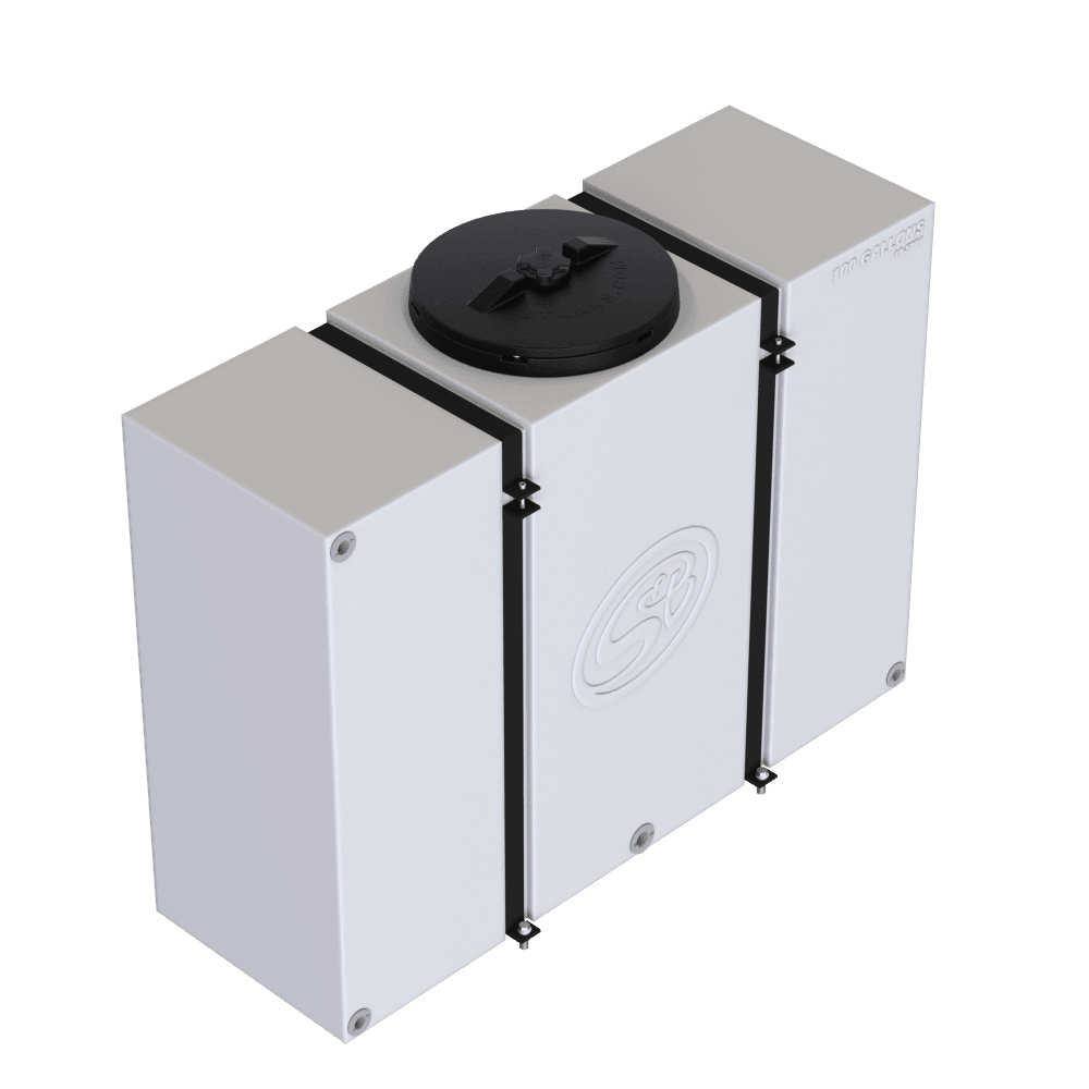 100 Gallon Slim Detail Tank With Straps - S&B