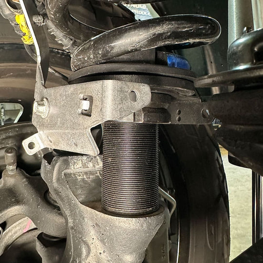 
  Kit of an S&B Adjustable Coil Levelers 0-2.5", 2005+ Ford Super Duty installed in a car
