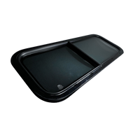 CRL Glass Slider Window w/ Clamp Ring (Driver Side) for Sprinter Van Wideout