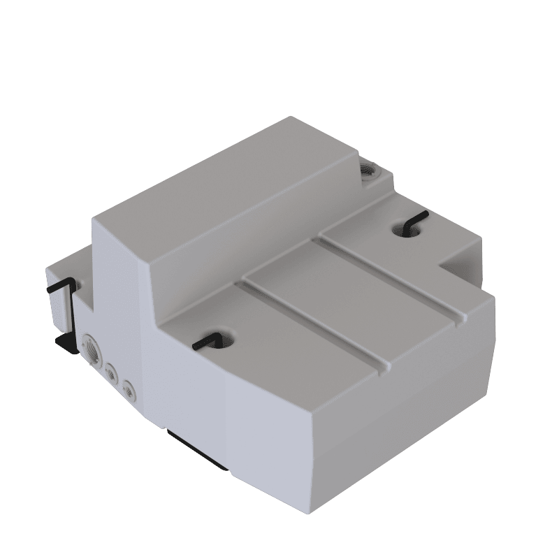 Mock up of an SB Filters 25 Gallon Spare Tire Replacement Fresh/Grey Water Tank For 2015-2025 Ford Transit 130", 148" & 148" EXT_10-3017_