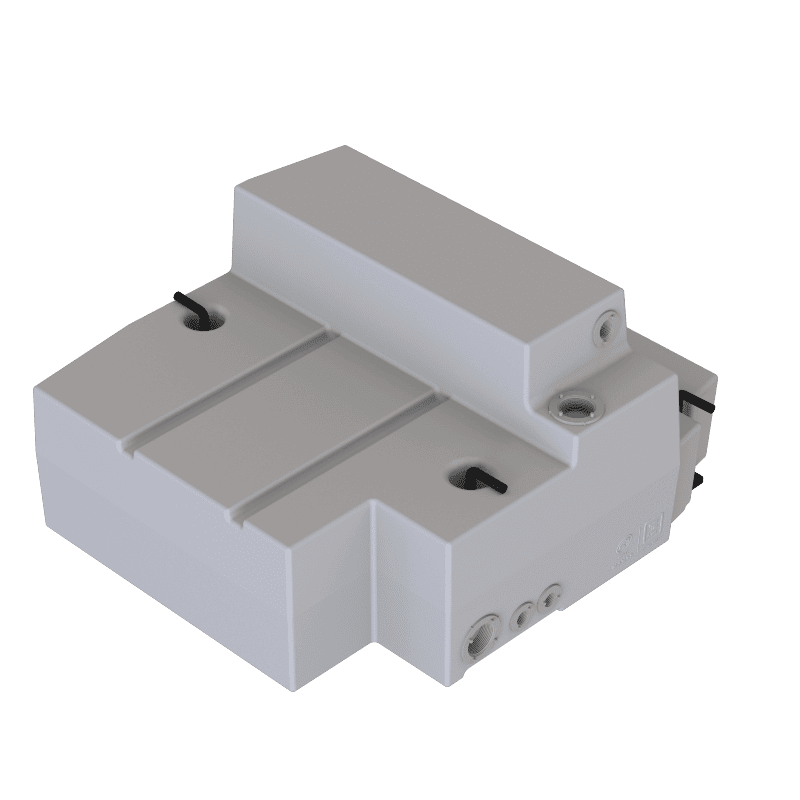 Mock up of an SB Filters 25 Gallon Spare Tire Replacement Fresh/Grey Water Tank For 2015-2025 Ford Transit 130", 148" & 148" EXT_10-3017