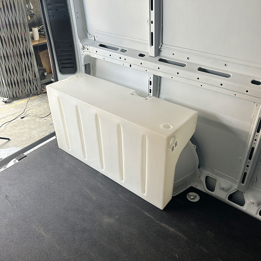 34 Gallon Wheel Well Water Tank (Drivers Side) for 2013-2025 Dodge / RAM Promaster 1500, 2500, 3500 136", 159" and 159" EXT