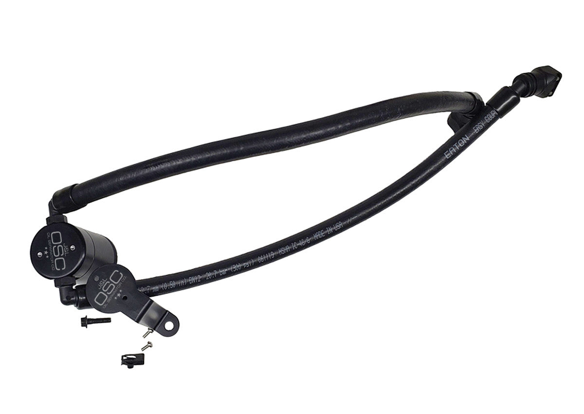 J&L Oil Separator 3.0 Passenger Side, Black Anodized