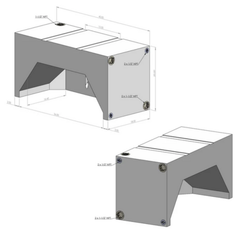 35 Gallon Wheel Well Tank For DRW Vans (Dually)