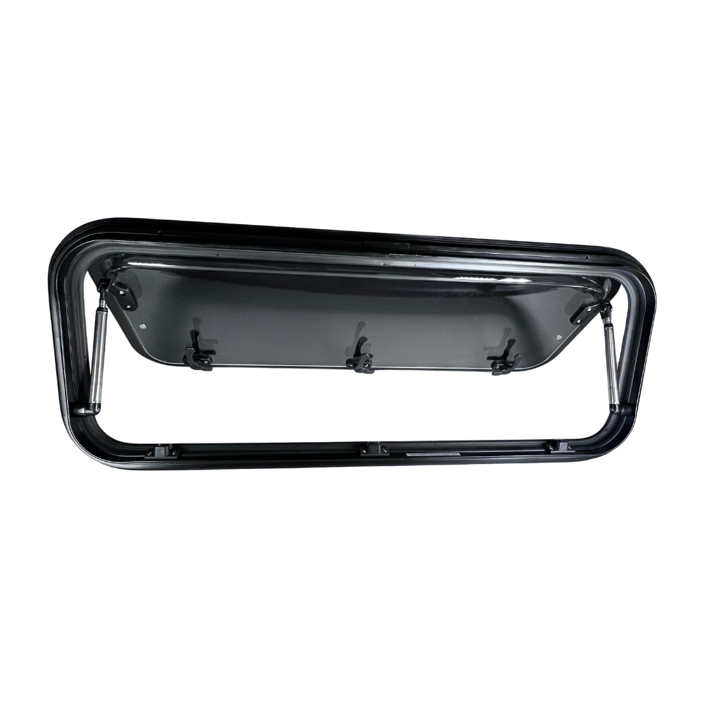 Acrylic Awning Window w/ Clamp Ring (Driver Side) for Sprinter Van Wideout