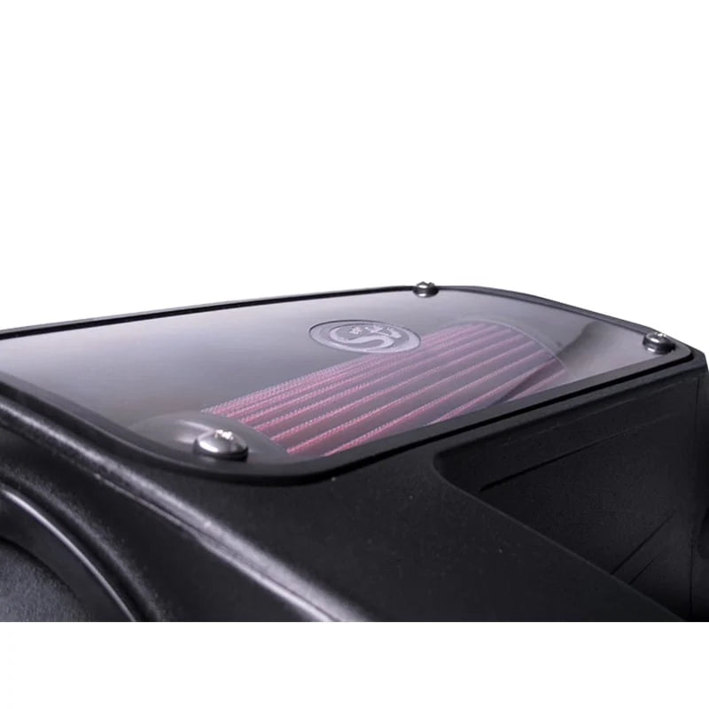 close up of a Cold Air Intake for 1998-2003 Ford Powerstroke 7.3L on a white background