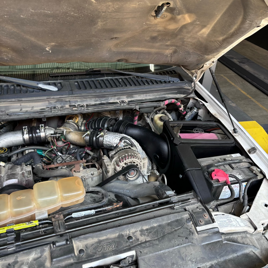 
  Cold Air Intake for 1998-2003 Ford Powerstroke 7.3L - S&B installed in a car
