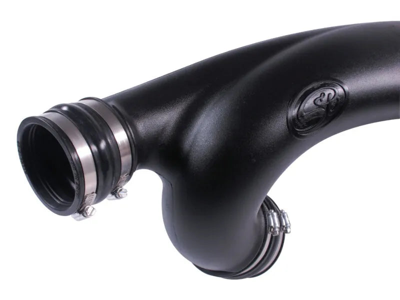 Close up Cold Air Intake for 2011-2014 Ford F-150 3.5L Ecoboost on a white background
