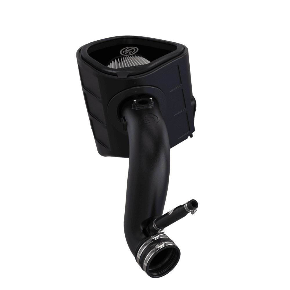 Dry Extandanle Cold Air Intake for 2013-2018 Dodge Ram Cummins 6.7L - S&B on a white background