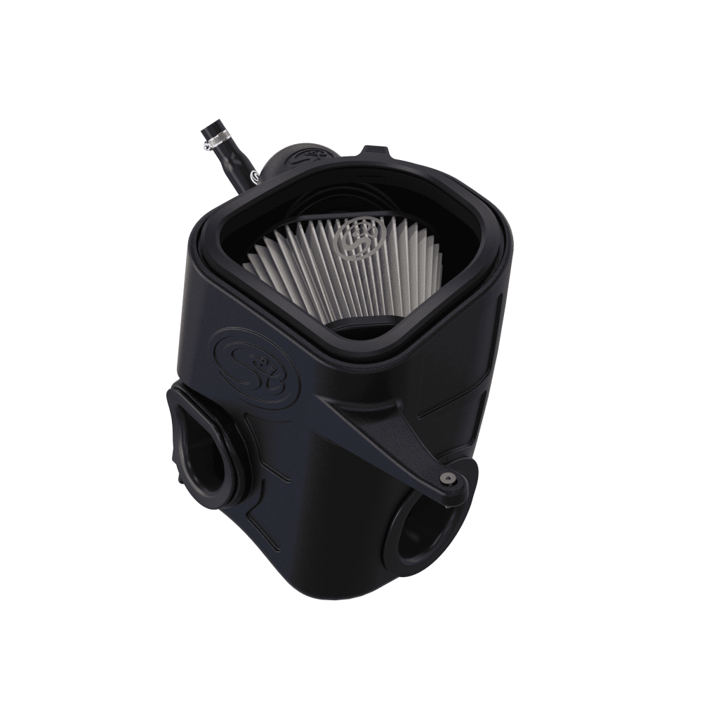 Dry Extandanle Cold Air Intake for 2013-2018 Dodge Ram Cummins 6.7L - S&B on a white background