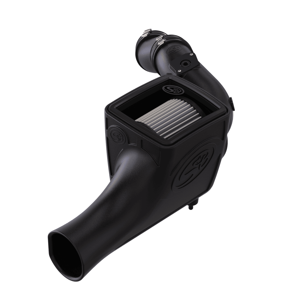 Dry Extendable 
Cold Air Intake for 2003-2007 Ford Powerstroke 6.0L on a white background