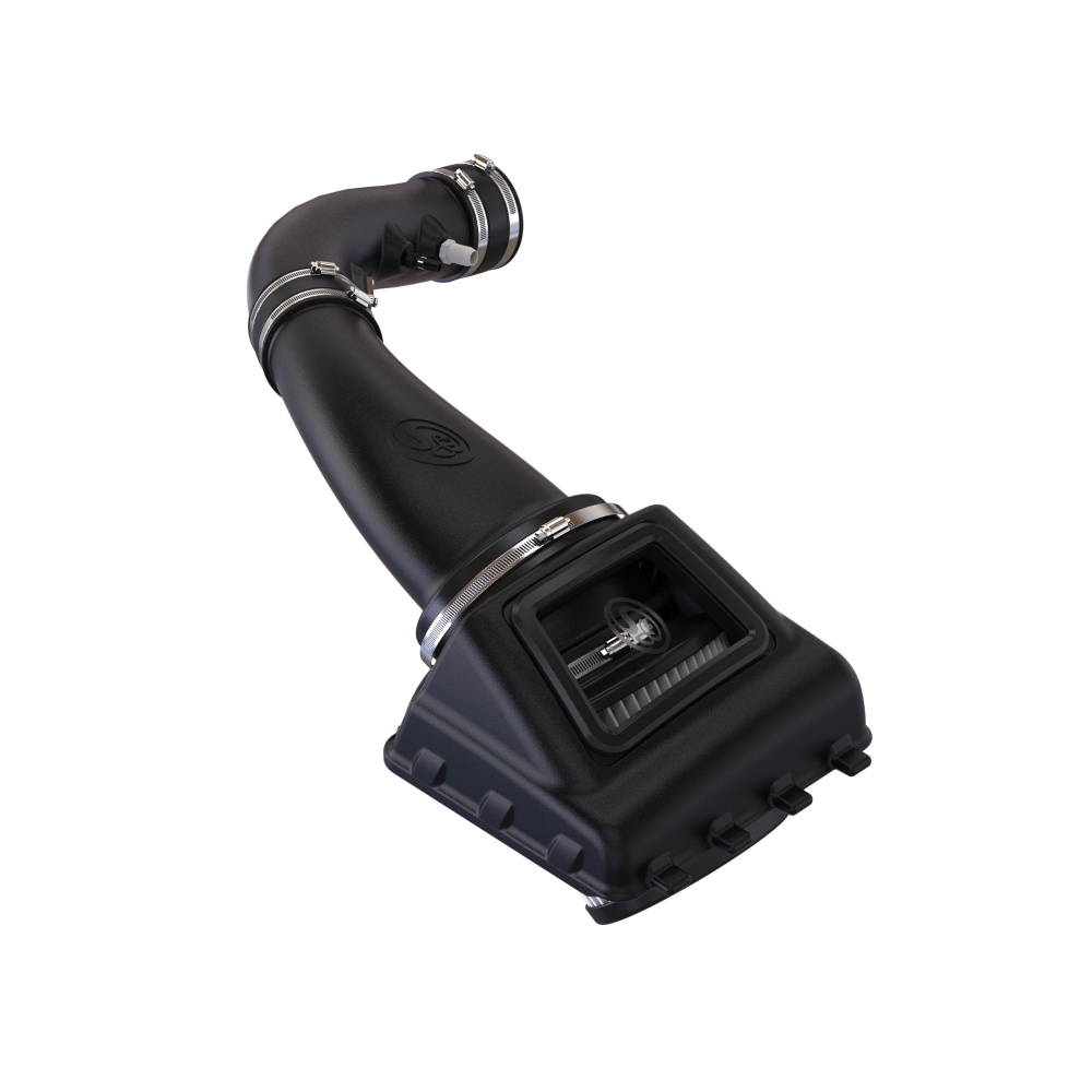 Dry Extendable Cold Air Intake for 2010-2016 Ford F-150 and F-150 Raptor 6.2L on a white background
