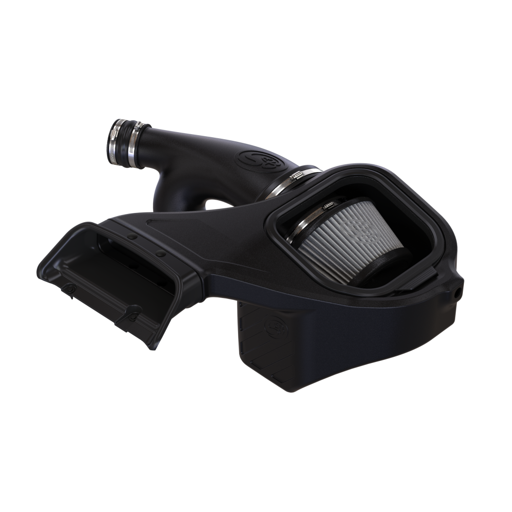 Dry Extendable Cold Air Intake for 2015-2017 Ford F-150 2.7L, 3.5L Ecoboost on a white background
