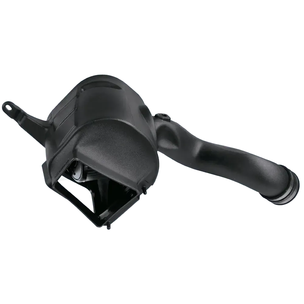 Dry Extendable Cold Air Intake for 2007-2009 Dodge Ram Cummins 6.7L on a white background

