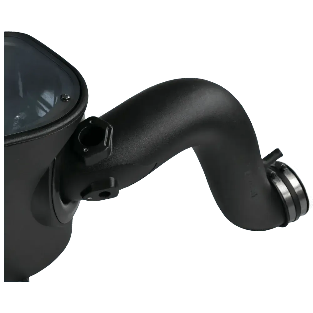 Close up Cold Air Intake for 2007-2009 Dodge Ram Cummins 6.7L on a white background
