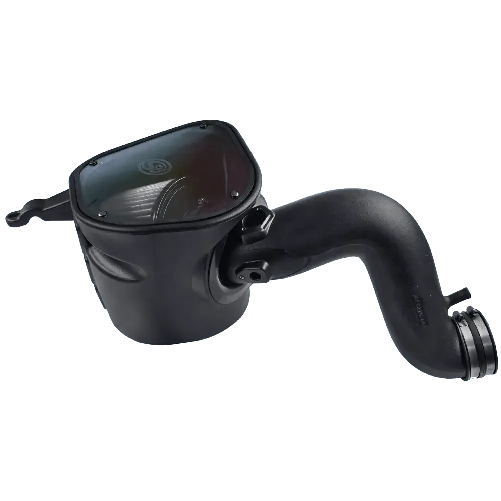 Dry Extendable Cold Air Intake for 2007-2009 Dodge Ram Cummins 6.7L on a white background
