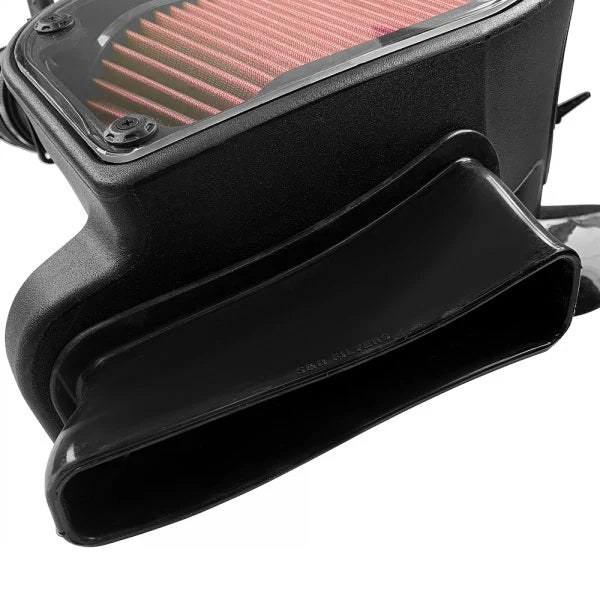 Close up COLD AIR INTAKE FOR 2005.5-2006 1.9L VW TDI, 2009-2015 VW 2.0L TDI (MK6), 2010-2014 Audi A3 2.0L TDI  on a white background
