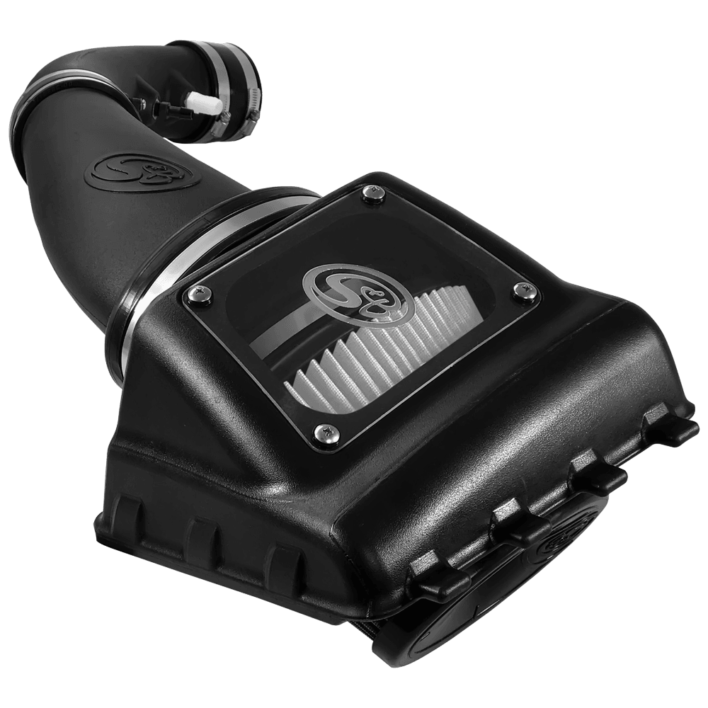 Dry Extendable Cold Air Intake for 2011-2016 Ford F-250 / F-350 6.2L on a white background
