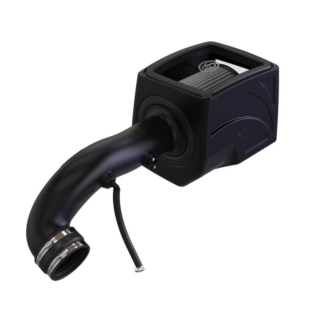 Dry Extendable Cold Air Intake for 2016-2019 Silverado / Sierra 2500, 3500 6.0L on a white background
