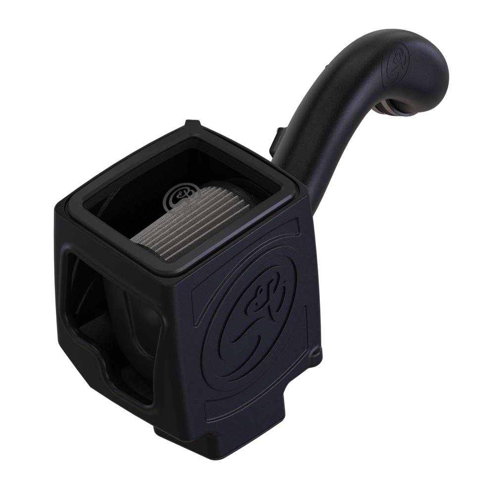 Dry Extendable Cold Air Intake for 2016-2019 Silverado / Sierra 2500, 3500 6.0L on a white background
