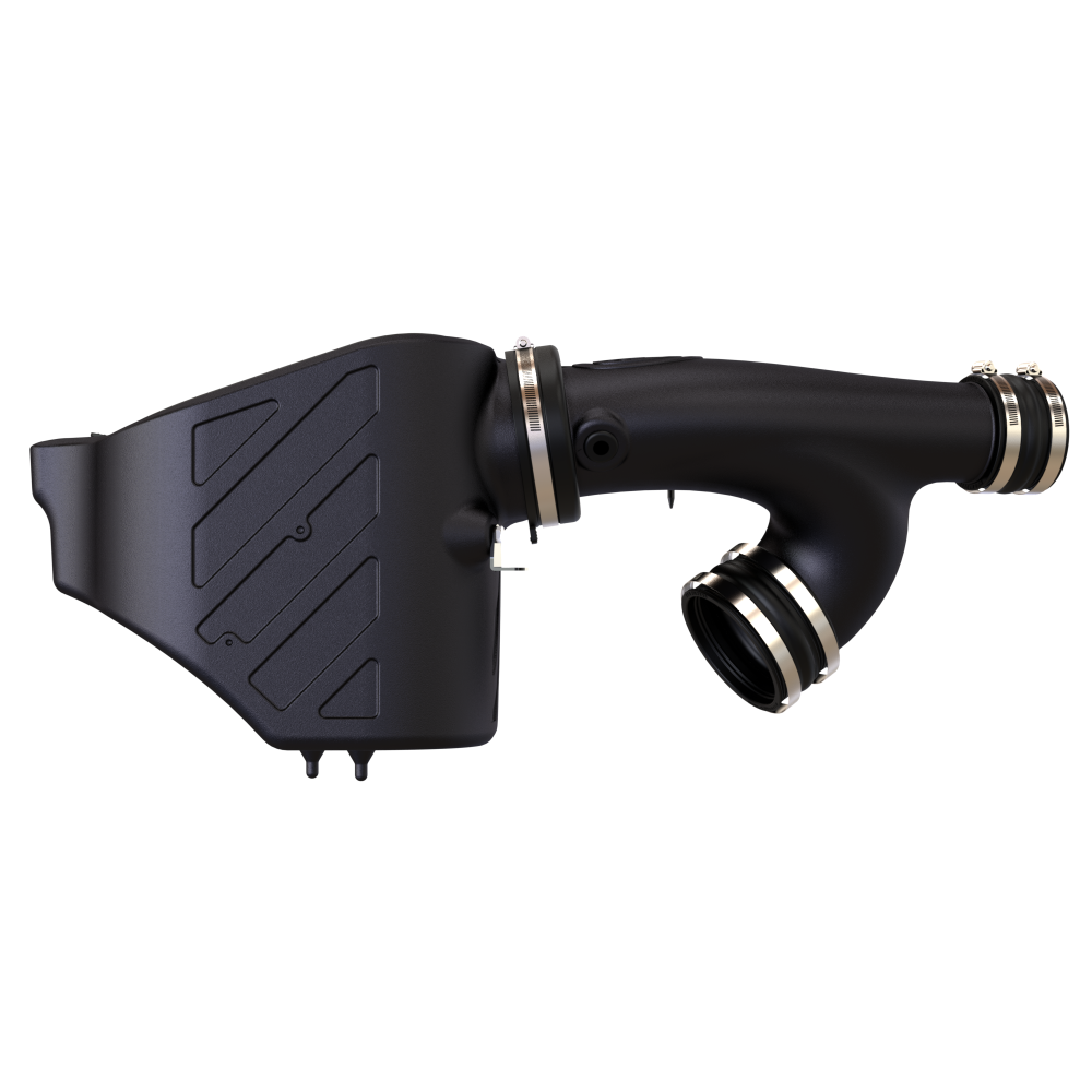 Dry Extendable Cold Air Intake for 2018-2025 Ford F-150 2.7L, 3.5L Ecoboost, Raptor on a white background