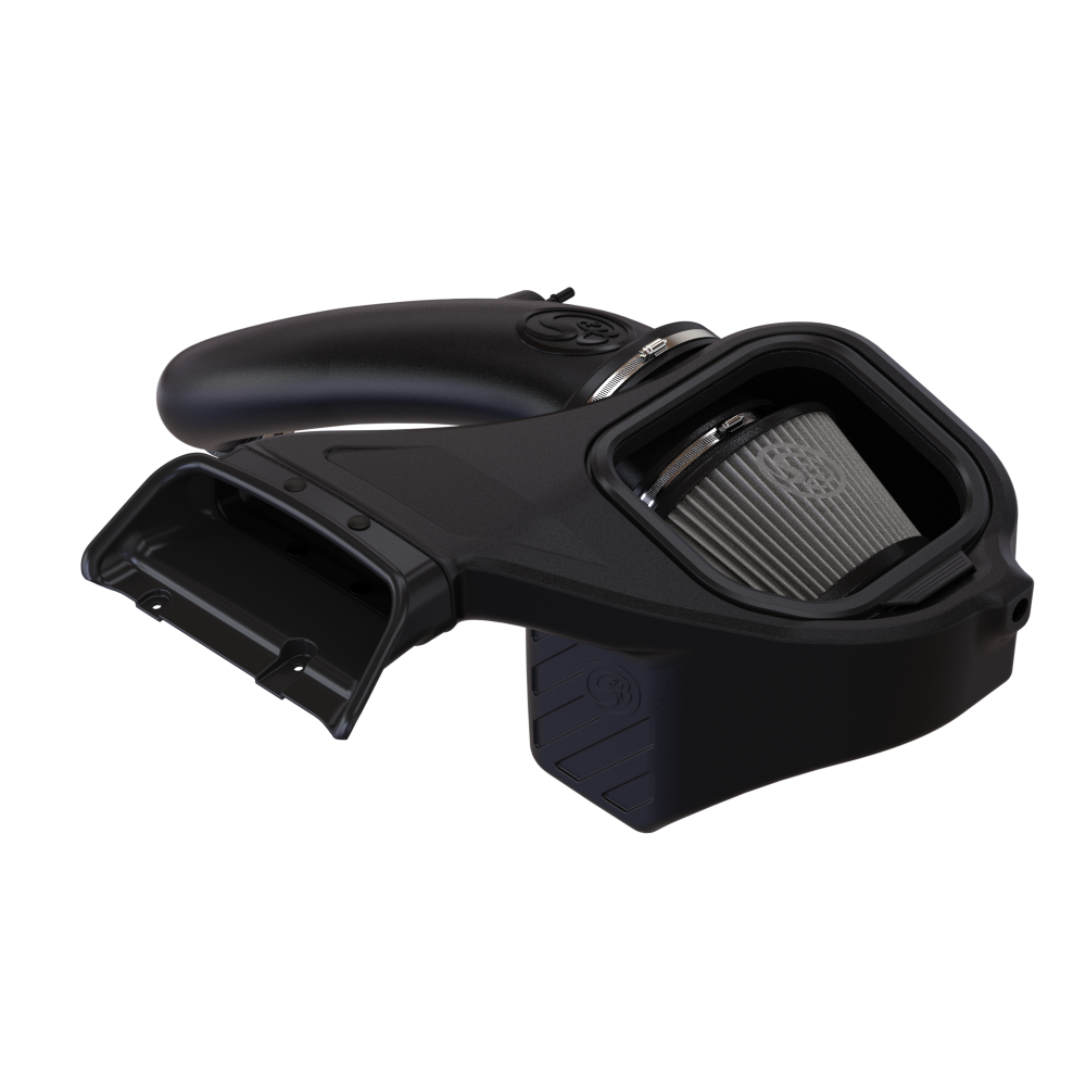 Dry Extendable Cold Air Intake for 2018-2025 Ford F-150 5.0L on a white background
