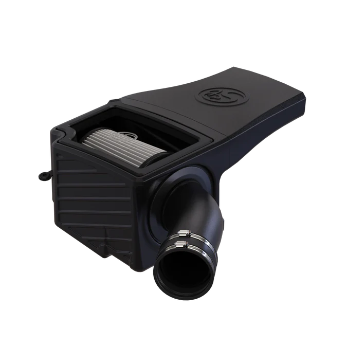 Dry Extendable Cold Air Intake for 1994-1997 Ford Powerstroke 7.3L on a white background
