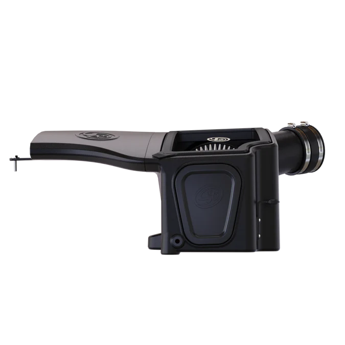 Dry Extendable Cold Air Intake for 1994-1997 Ford Powerstroke 7.3L on a white background
