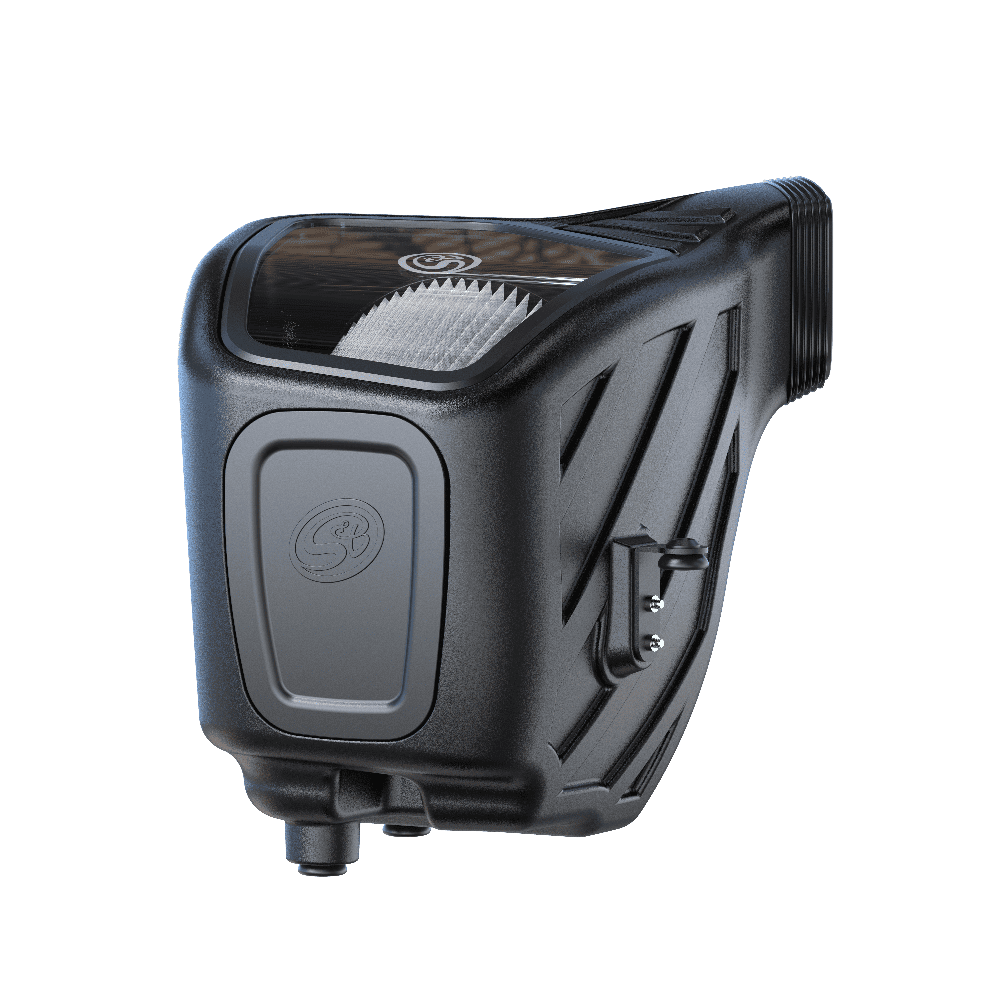 Dry Extendable Cold Air Intake for 2019-2025 Dodge Ram 2500 / 3500 6.4L HEMI on a white background
