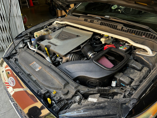 Cold Air Intake For 2017-2020 Ford Fusion Sport 2.7L - S&B installed in a car
