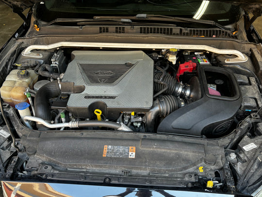 Cold Air Intake For 2017-2020 Ford Fusion Sport 2.7L - S&B installed in a car