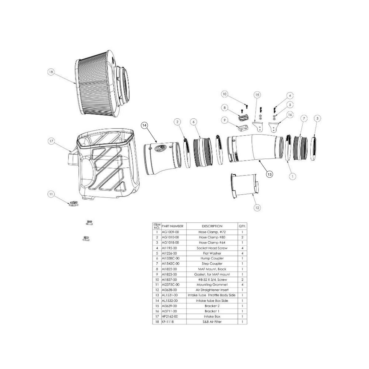 Cold Air Intake For 2025-2026 RAM 1500 RHO