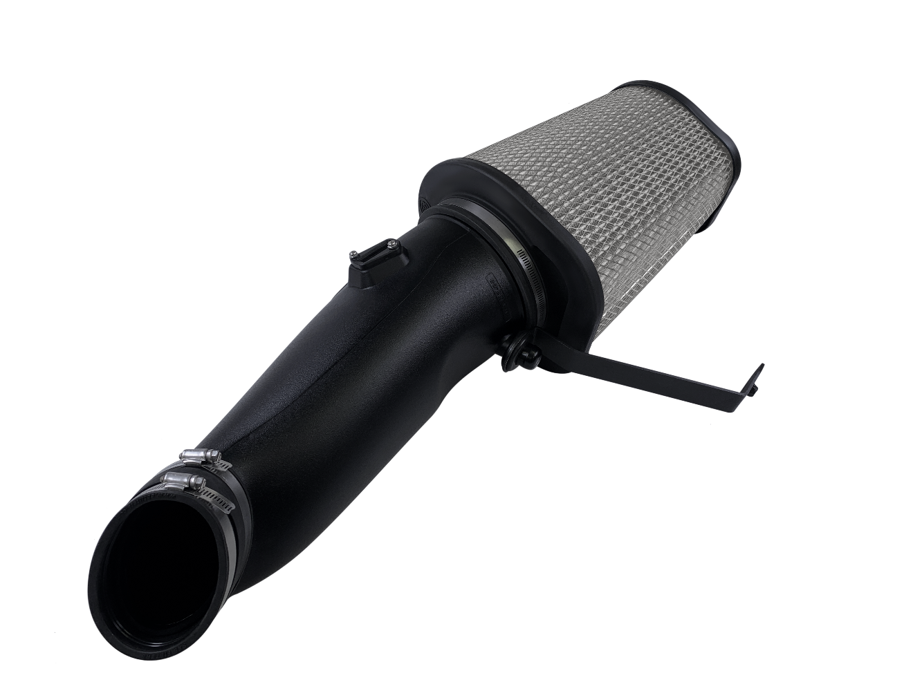Dry Extendable Open Air Intake for 2020-2026 Ford Super Duty, 6.7L Powerstroke on a white background
