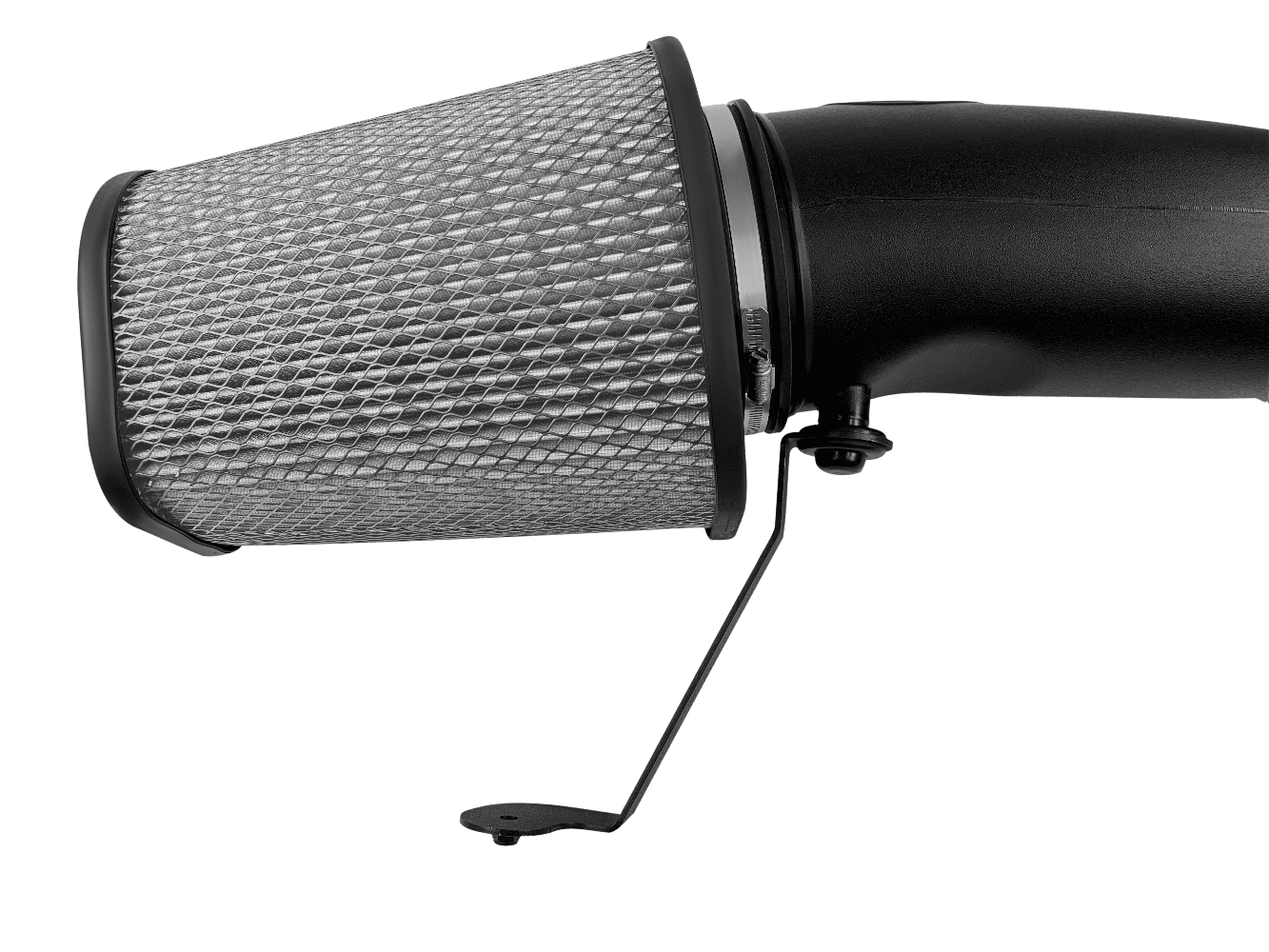 Dry Extendable Open Air Intake for 2020-2026 Ford Super Duty, 6.7L Powerstroke on a white background
