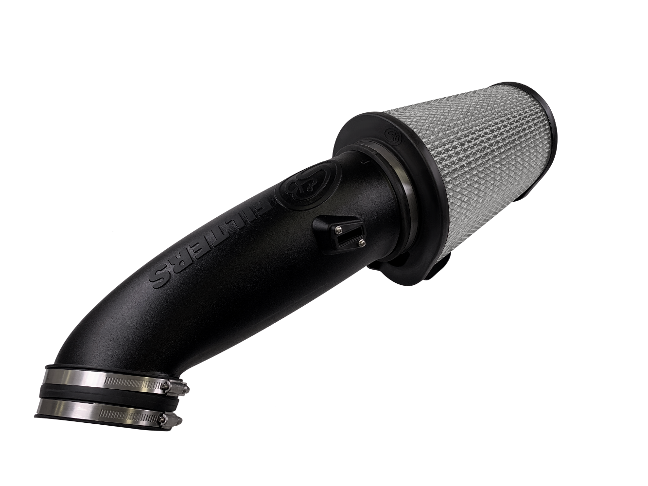 Dry Extendable Open Air Intake for 2020-2026 Ford Super Duty, 6.7L Powerstroke on a white background
