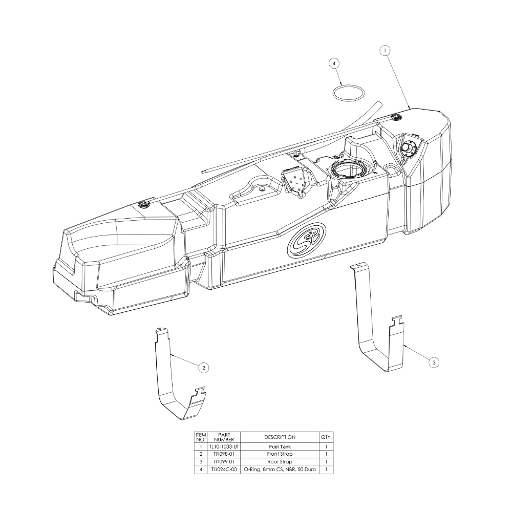 S&B 56 Gallon High-Capacity Fuel Tank for 2013-2026 Dodge Ram Cummins