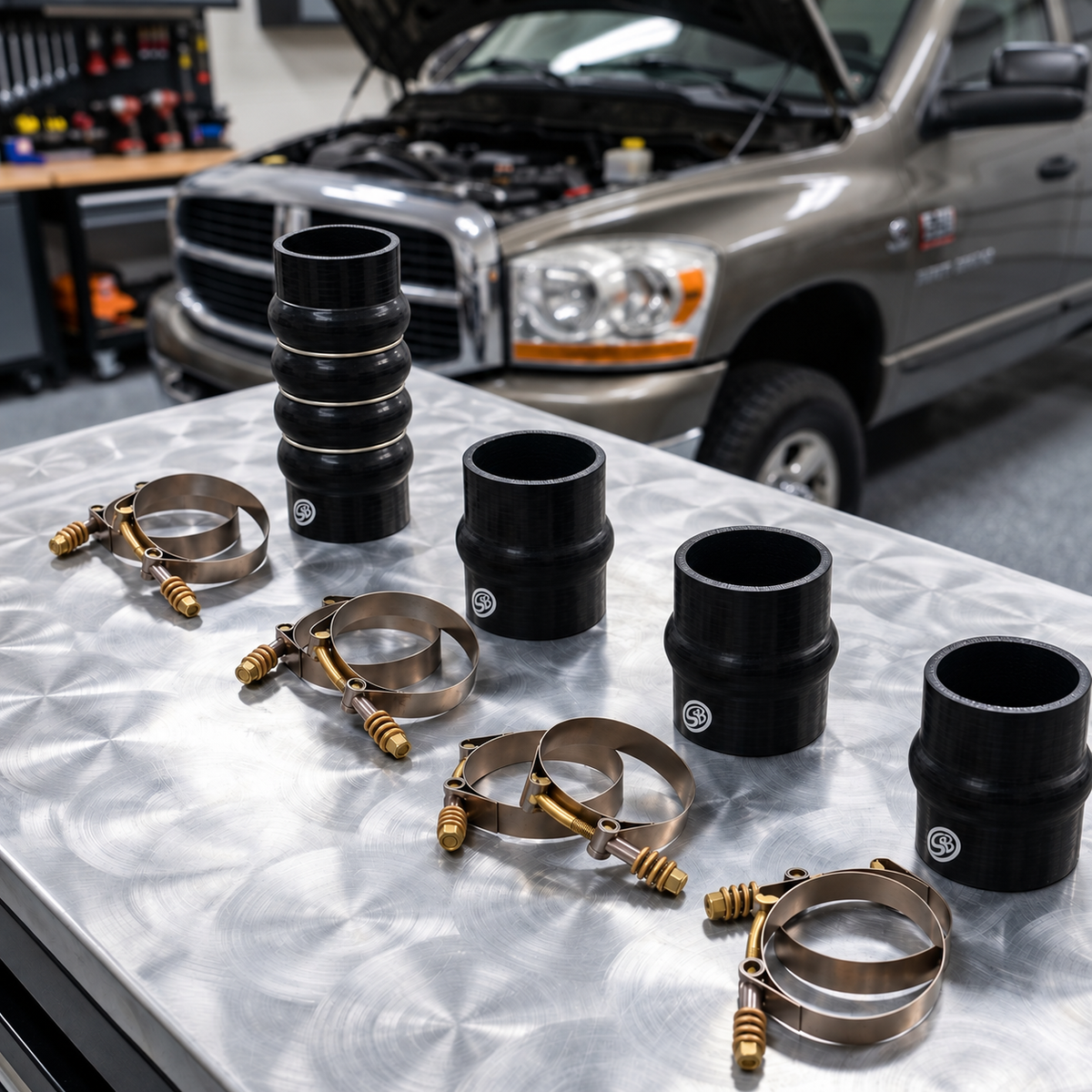 Hot and Cold Side Boot Kit for 2003-2007 Dodge Ram Cummins 5.9L